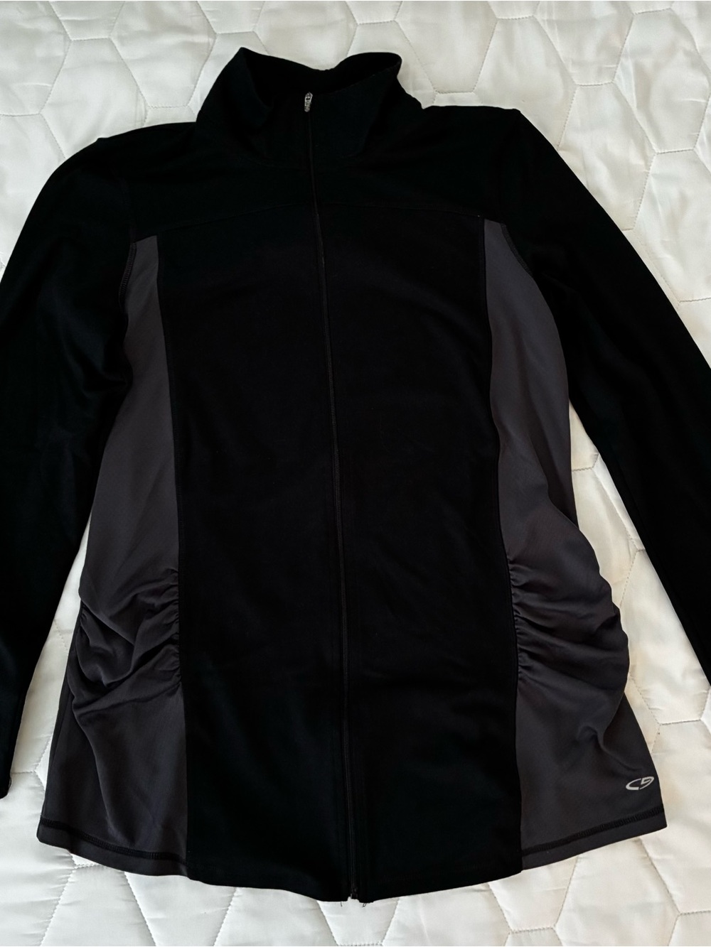 C9 maternity Black and Charcoal Full-Zip Women's Jacket